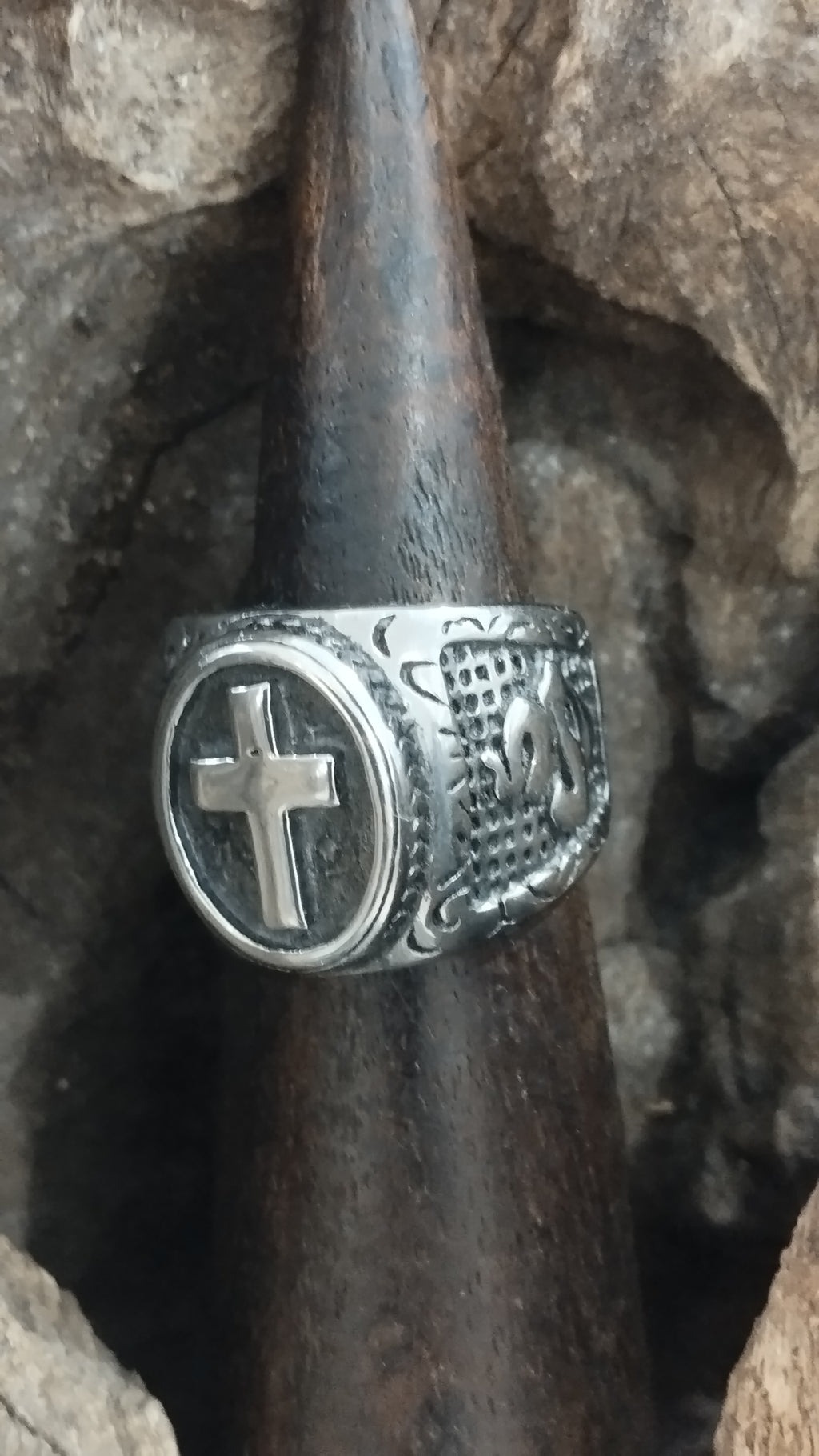 ANILLO SELLO CON CRUZ