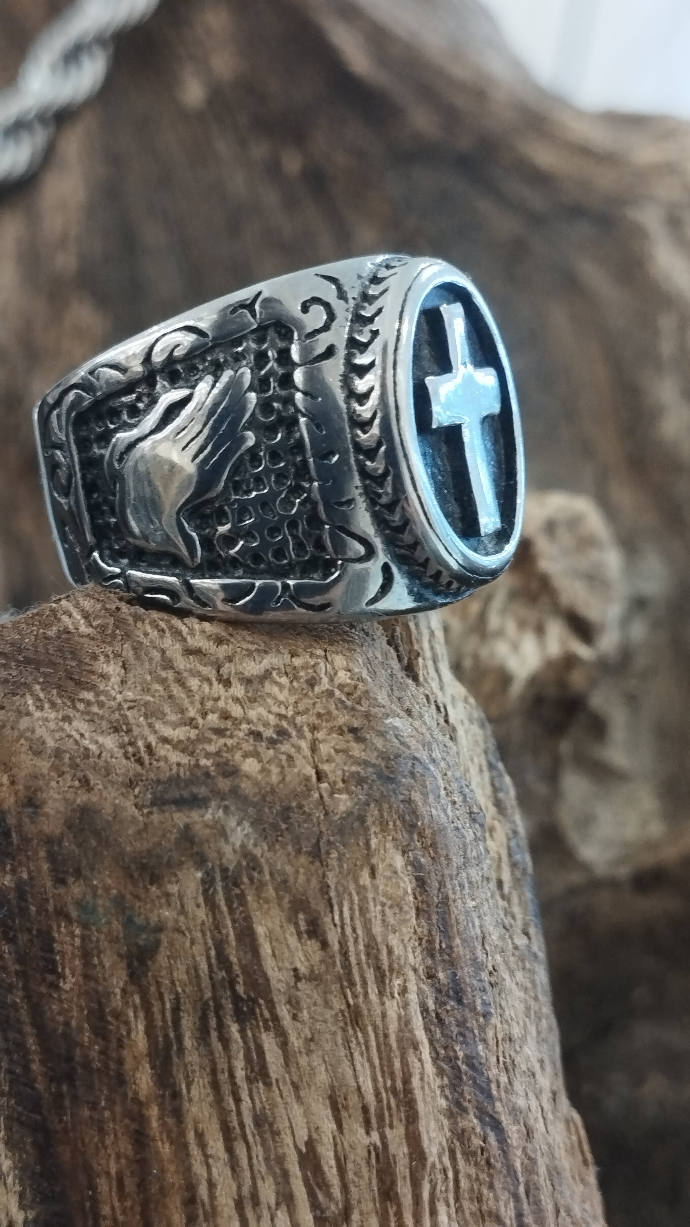 ANILLO SELLO CON CRUZ