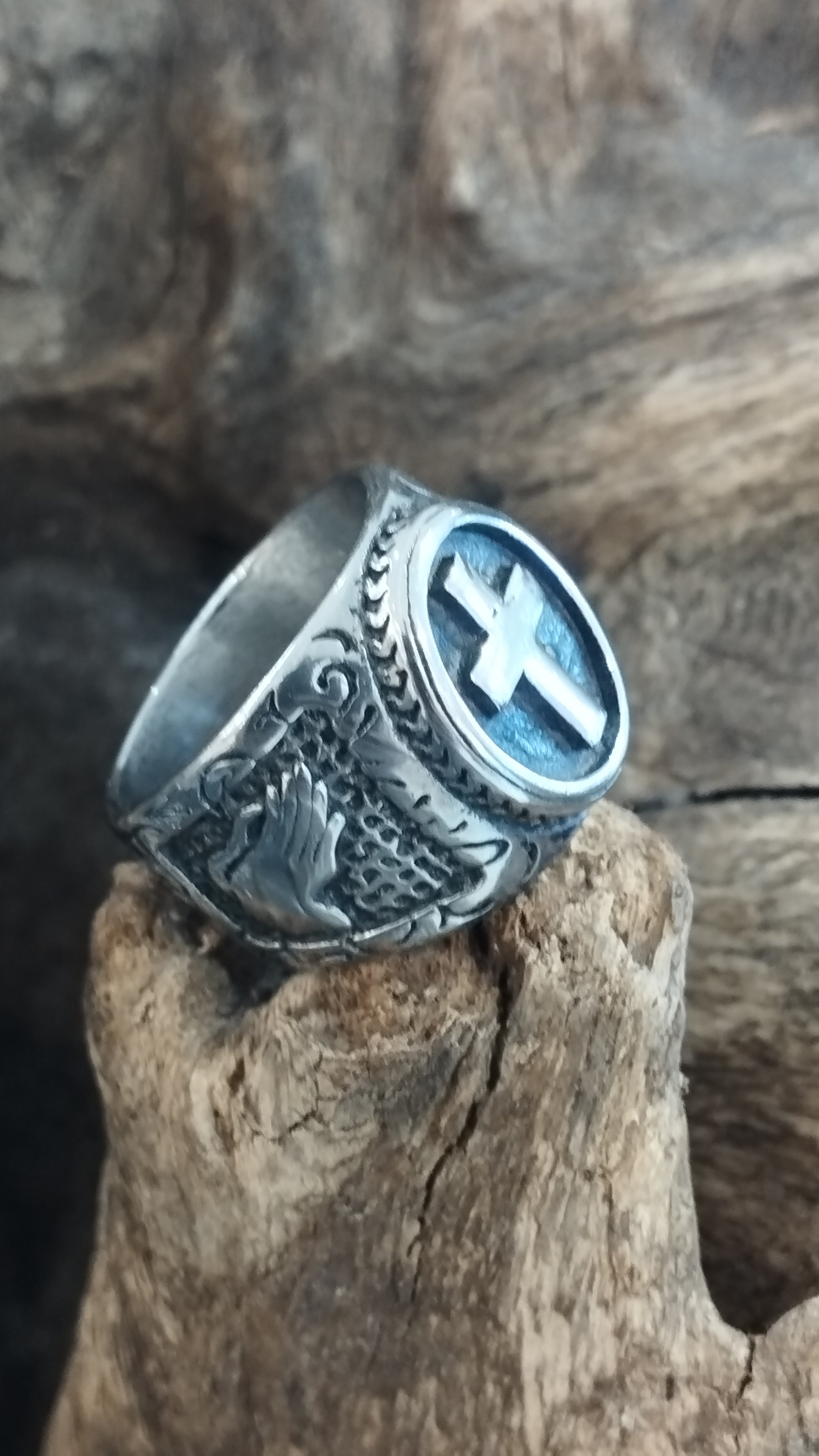 ANILLO SELLO CON CRUZ