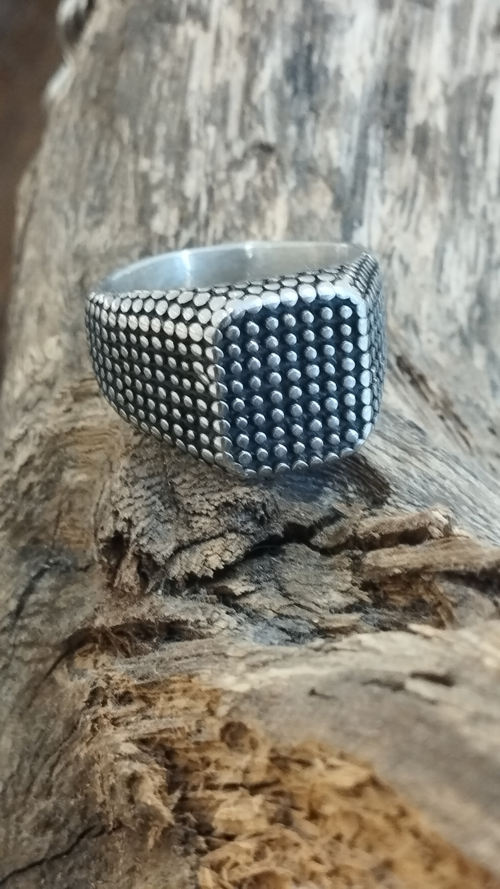 ANILLO SELLO PUNTEADO