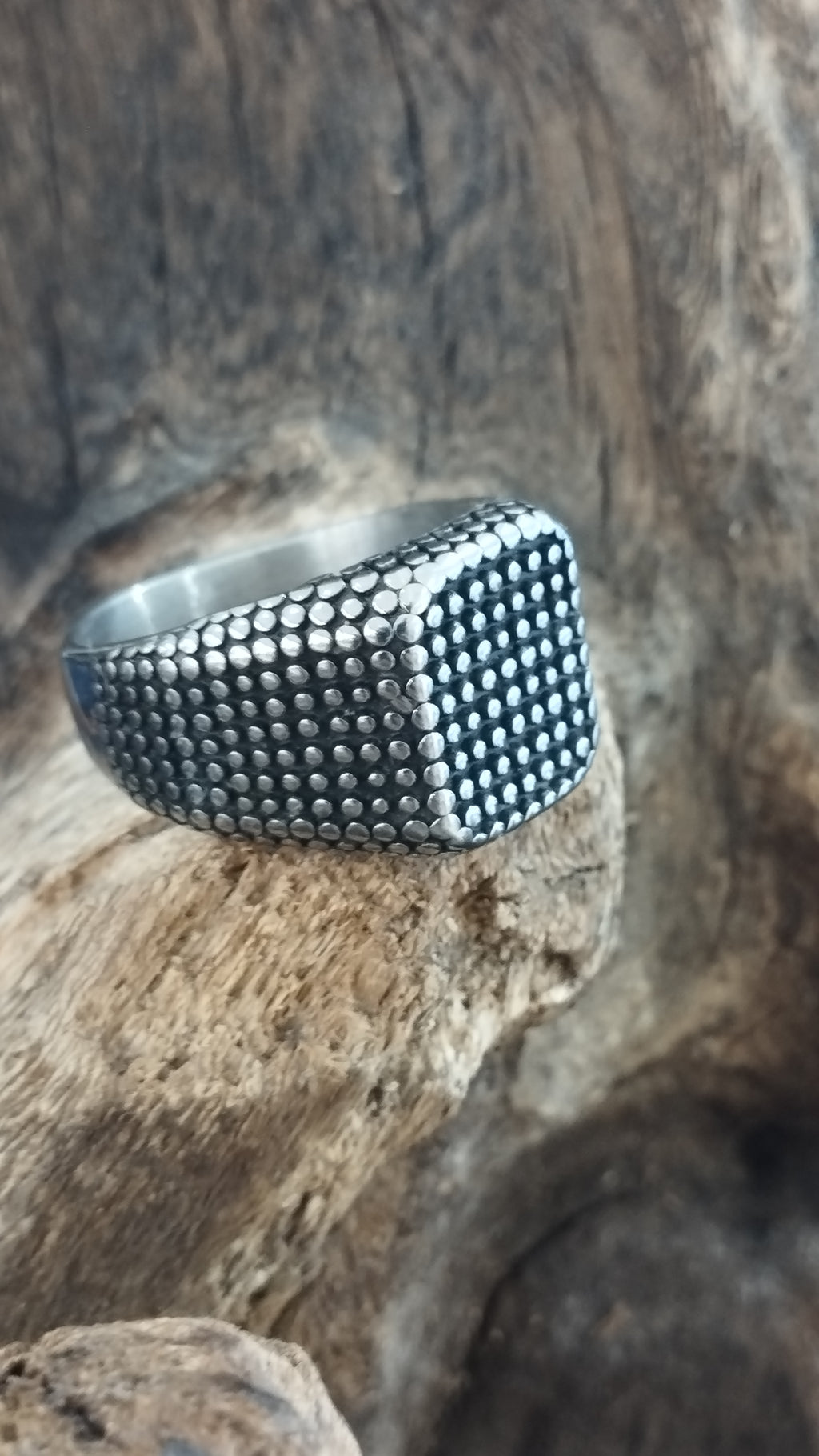 ANILLO SELLO PUNTEADO